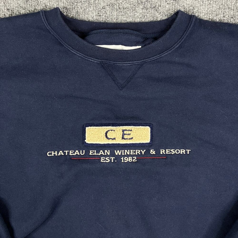 Gear For Sports Sweatshirt Mens‎ Size L Navy Chateau Elan Winery Resort Pullover